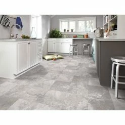 Cozy Floor Style 33 Cozy Floor Style -Cozy Floor Style travertine grey stone trafficmaster vinyl sheet flooring u9880 407c992p144 e1 1000