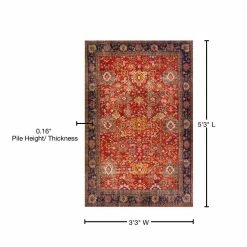 Athena 5 Tuscan 3 ft. 3 in. x 5 ft. 3 in. Area Rug by Addison Rugs -Cozy Floor Style tuscan addison rugs area rugs hdat5tu3x5 76 1000