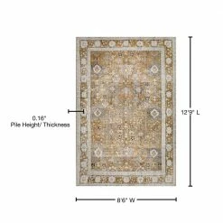 Athena 4 Walnut 8 ft. 6 in. x 12 ft. 9 in. Area Rug by Addison Rugs -Cozy Floor Style walnut addison rugs area rugs hdat4wa9x13 76 1000