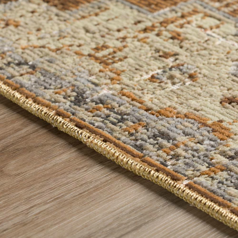 Freya 1 Walnut 7 ft. 6 in. x 9 ft. 8 in. Vintage Medallion Indoor Area Rug by Addison Rugs 4 Freya 1 Walnut 7 ft. 6 in. x 9 ft. 8 in. Vintage Medallion Indoor Area Rug by Addison Rugs - Image 2
