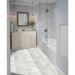 Strata 12 in. x 24 in. Matte Ceramic Stone Look Floor and Wall Tile (16 sq. ft./Case) by TrafficMaster 16 Strata 12 in. x 24 in. Matte Ceramic Stone Look Floor and Wall Tile (16 sq. ft./Case) by TrafficMaster -Cozy Floor Style white trafficmaster ceramic tile nhdstr1224 40 1000